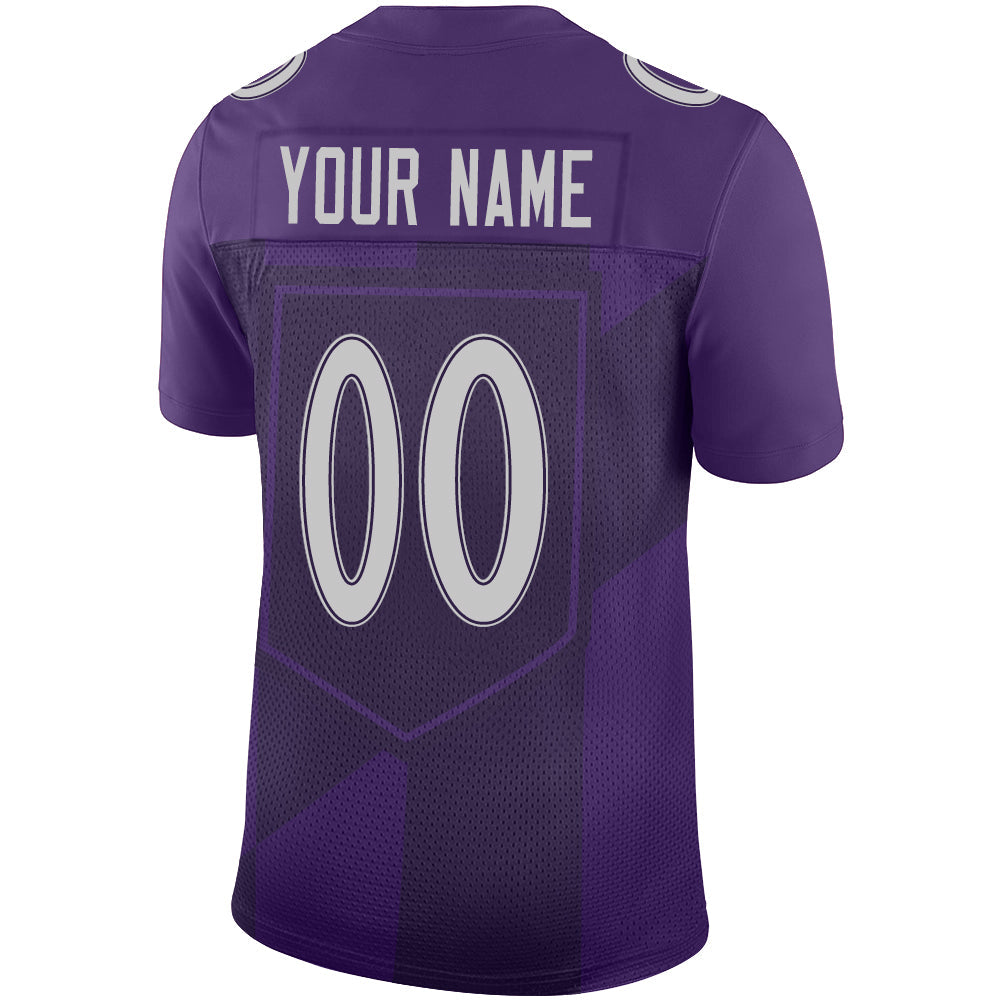 Custom B.Raven Stitched American Football Jerseys Personalize Birthday Gifts Purple Jersey
