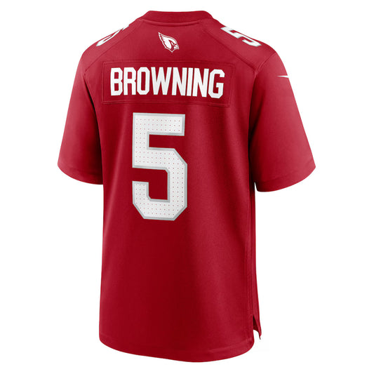 A.Cardinals #5 Baron Browning Cardinal Team Game Jersey