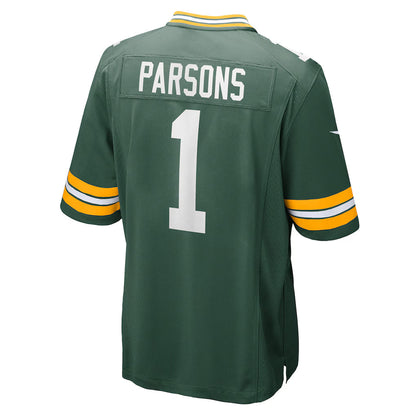 Green Bay Packers #1 Micah Parsons Green The 1923 Classic Embroidery Game Jersey
